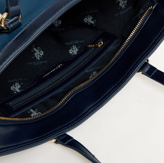 U.S. Polo Assn. Navy Houston Shopper Bag